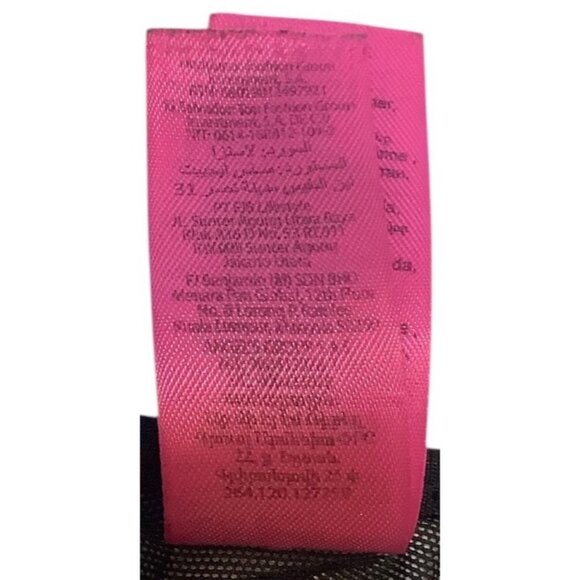 La Senza Camouflage Racerback Sports Bra Women Large Black Pink Mesh Detail - Picture 6 of 7